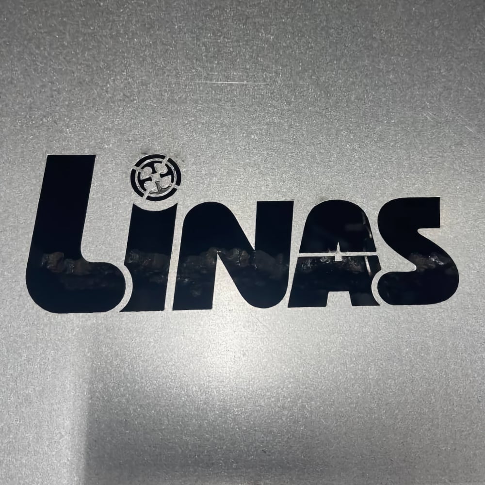 Логотип Linas / лазерная резка металла